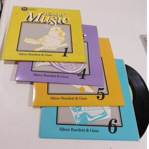 Silver Burdett & Ginn (4) LP Vinyl Records WORLD OF MUSIC